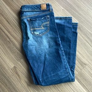 Distressed American Eagle Favorite Boyfriend Jeans
